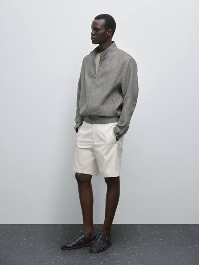 Zara Бермуды из поплина в стиле джоггер купить с доставкой.