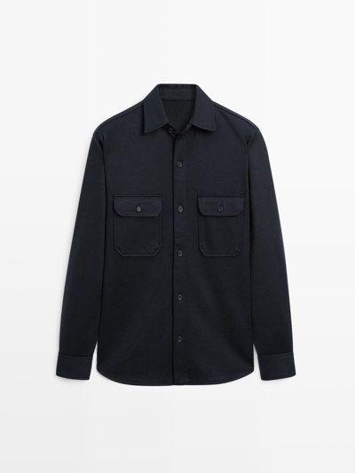 Zara Рубашка OVERSHIRT с нагрудными карманами