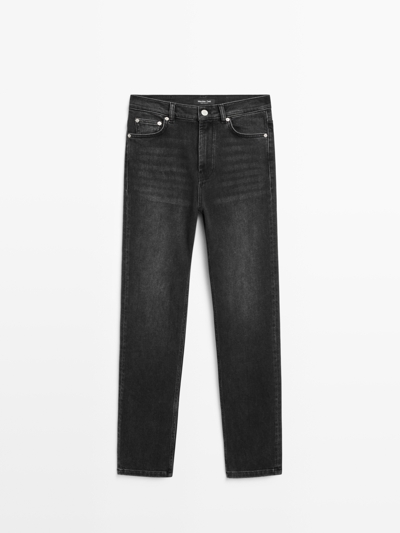 Zara Джинсы прямого кроя средней посадки