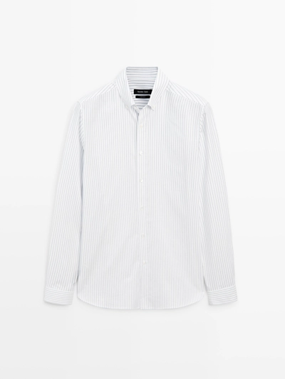 Рубашка в полоску REGULAR FIT из 100% хлопка