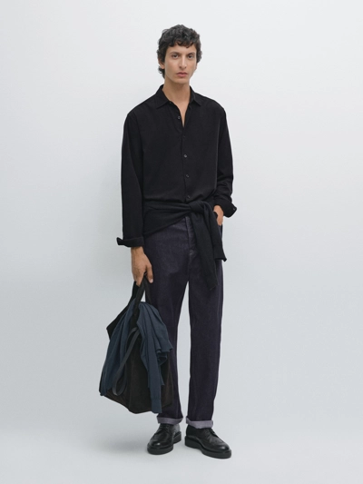 REGULAR FIT MICRO CORDUROY SHIRT