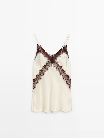 LONG 100% SILK CAMISOLE TOP - STUDIO