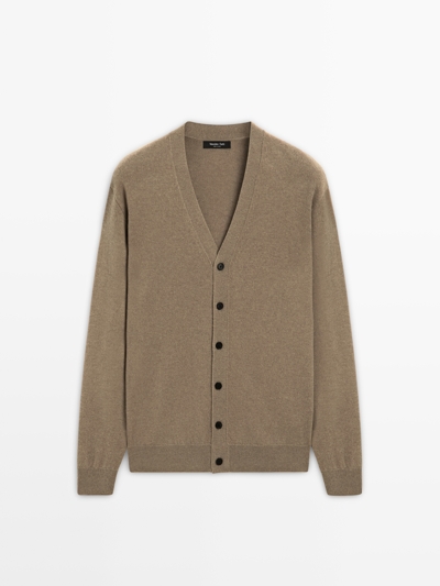 Zara Кардиган из шерстяной смеси с V-образным вырезом