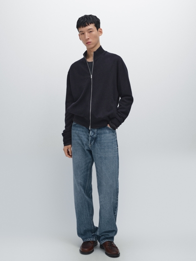 Zara Кардиган с молнией из 100% кашемира