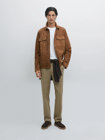 SLIM FIT TEXTURED TROUSERS