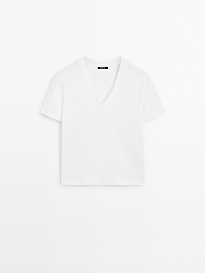 Zara Футболка с коротким рукавом из 100% хлопка