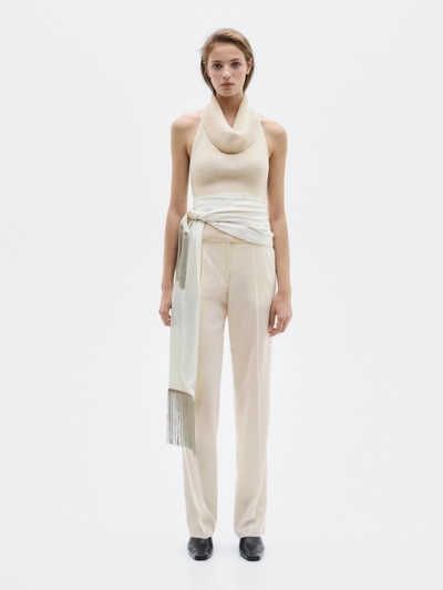 Топ на шею из вязаного альпака и шелка - LIMITED- Заказать в России