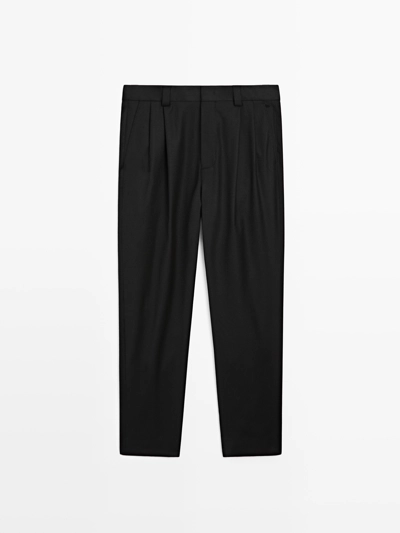 Брюки для костюма из металло-шерстяной ткани - LIMITED- Заказать в России