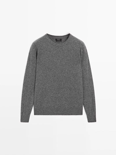 Knit 100% cashmere crew neck sweater- Заказать в России