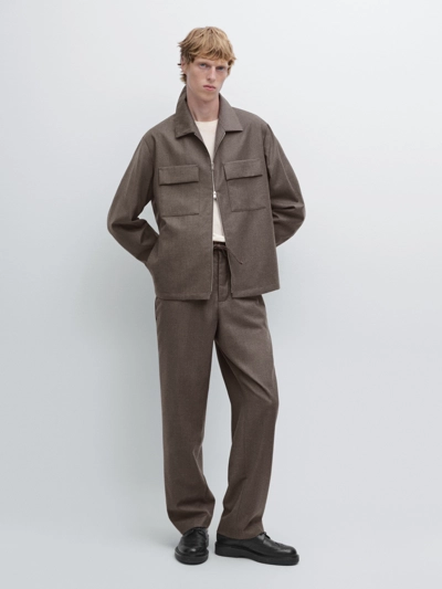 Брюки из 100% шерсти фланели- Заказать в России