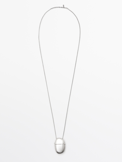 Zara Ожерелье с овальным подвесным ящиком