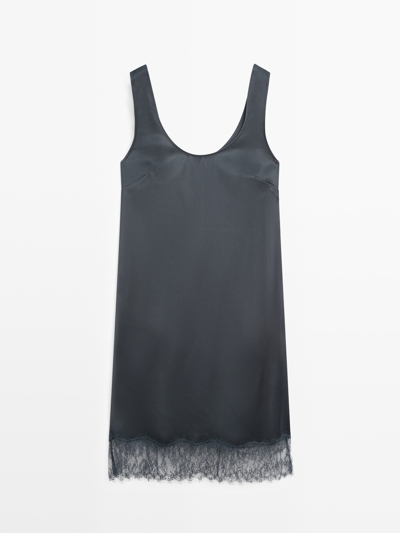 Zara Короткое платье из атласа с летящей тканью купить с доставкой.