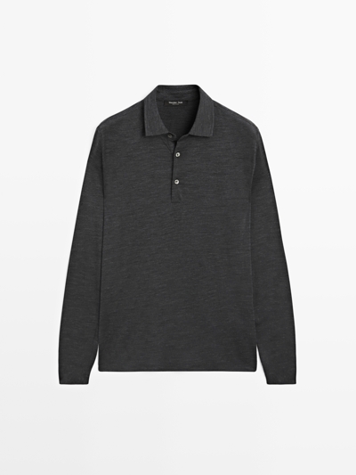 Zara Поло-свитер из шерстяной смеси