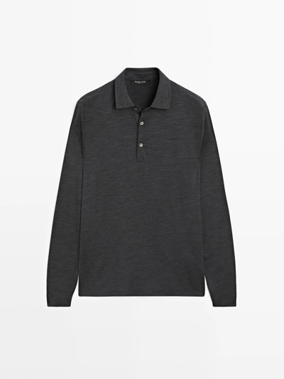 Поло-свитер из шерстяной смеси- Заказать в России
