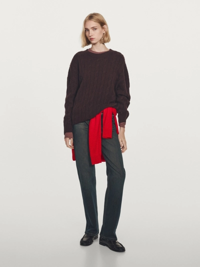 Свитер с косами из 100% кашемира- Заказать в России