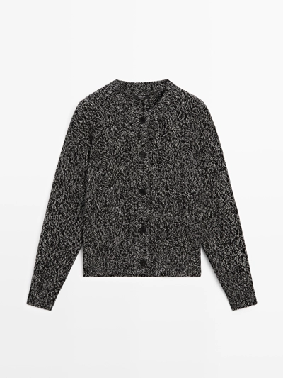 Кардиган с аранским узором из шерстяного плетения- Заказать в России