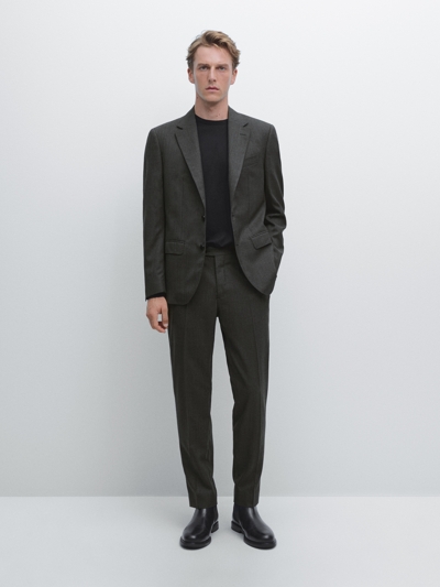 Zara Пиджак костюмный из 100% шерсти купить с доставкой.