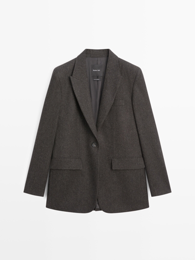 Zara Пиджак из 100% шерсти с лацканами купить с доставкой.