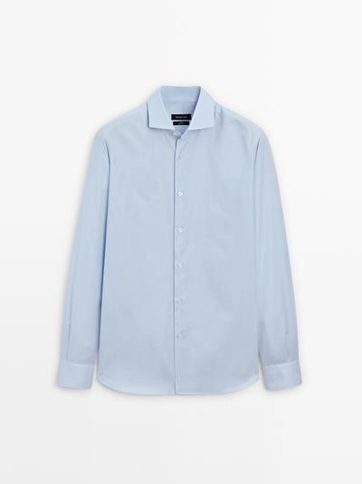 Рубашка из 100% хлопка в полоску SLIM FIT- Заказать в России