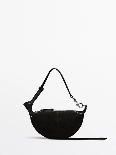 Мини сумка через плечо из замши двойного ворса- Заказать в России