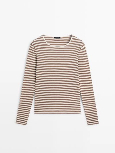 Футболка в полоску из 100% хлопка