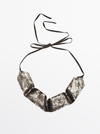 Zara Пояс с пайетками