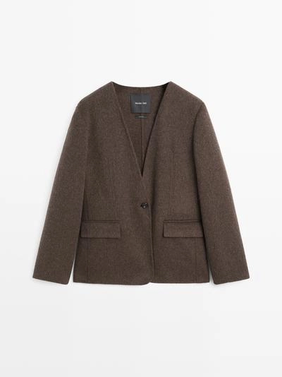 Пиджак из шерстяной смеси- Заказать в России