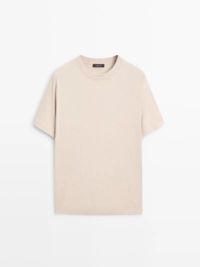 Футболка из хлопкового микса с коротким рукавом- Заказать в России