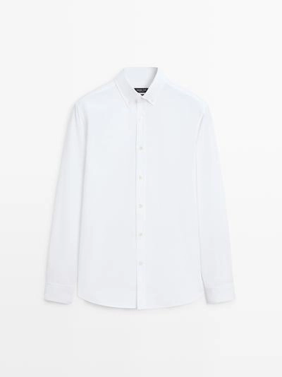 Рубашка из 100% хлопка оксфорд- Заказать в России