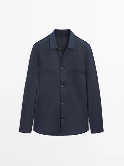 Рубашка-овершерт с пуговичными карманами- Заказать в России