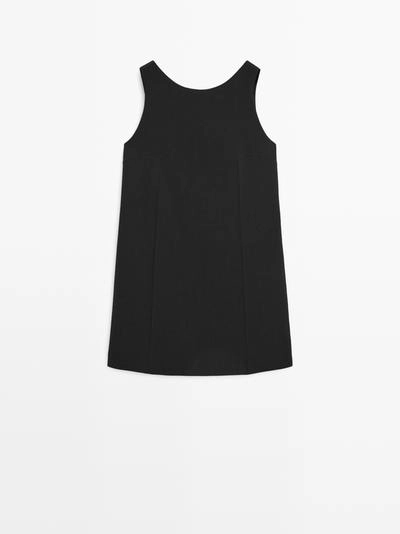 Мини-платье из шерстяной смеси