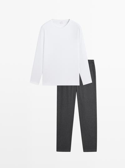 Zara Пижама в полоску из 100% хлопка с длинным рукавом купить с доставкой.