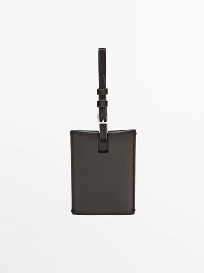 Багажная бирка из натуральной кожи наппа- Заказать в России