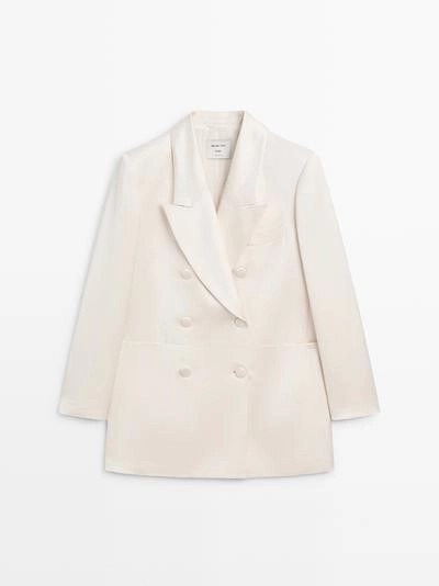 Пиджак из атласа с пуговицами - STUDIO