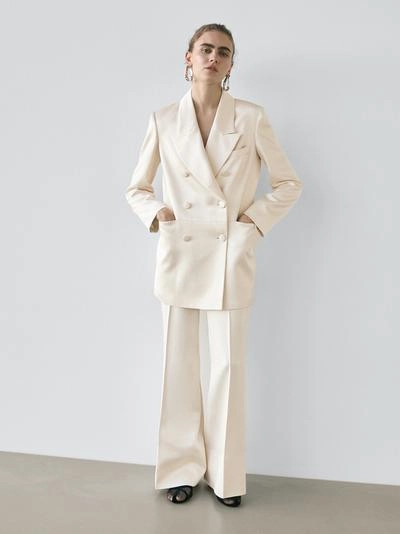 Пиджак из атласа с пуговицами - STUDIO- Заказать в России