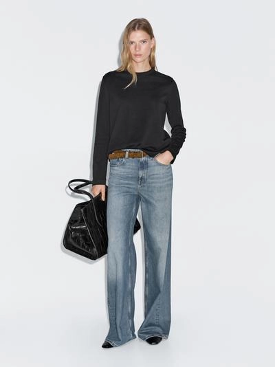 Футболка с длинным рукавом из интерлока 100% хлопок- Заказать в России