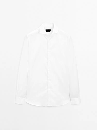 Рубашка из хлопка 100% силуэта SLIM FIT- Заказать в России