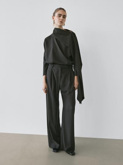 Zara Блузка в полоску с деталью плаща - STUDIO