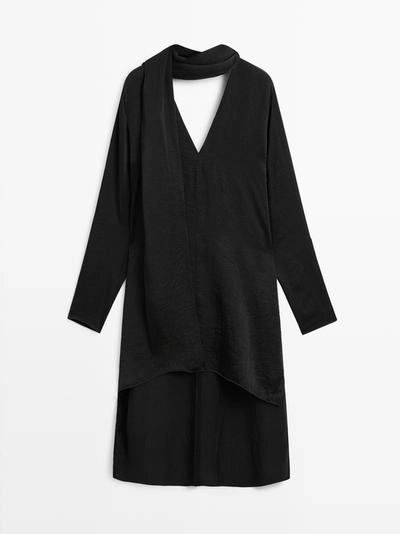 Блузка с вырезом на завязках - STUDIO- Заказать в России