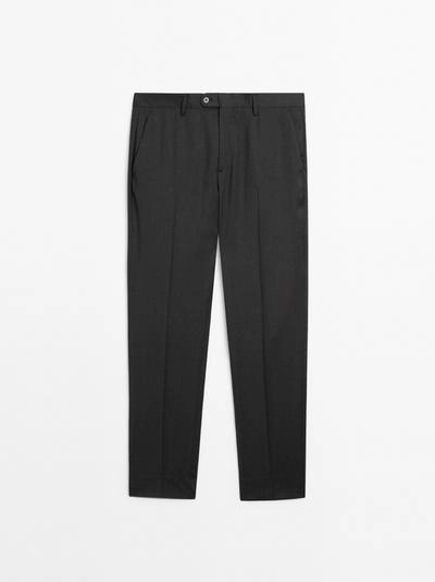 Брюки для костюма из смесовой хлопковой ткани- Заказать в России