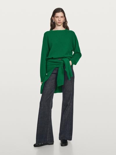 Zara Джинсы с высокой талией и расширенными брючинами