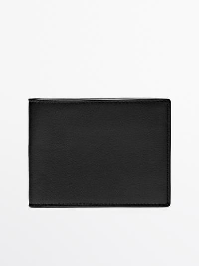 Zara Горизонтальный кошелек из наппа-кожи с кошельком