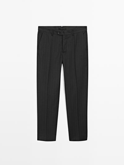 Zara Брюки костюмные в полоску