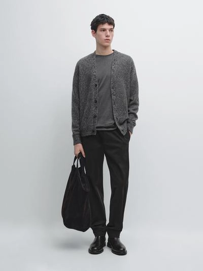 Кардиган из шерстяно-шелкового трикотажа- Заказать в России