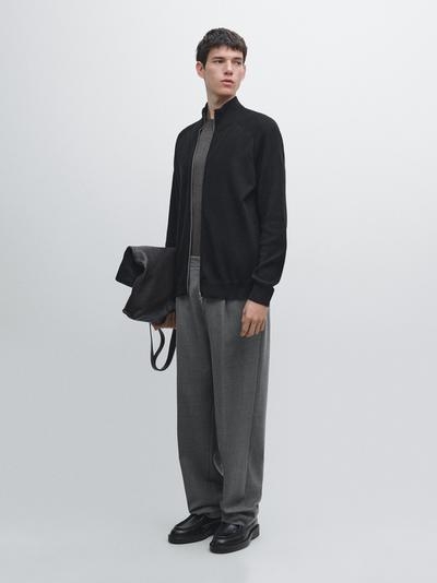 Zara Кардиган из хлопкового микса с рукавами реглан