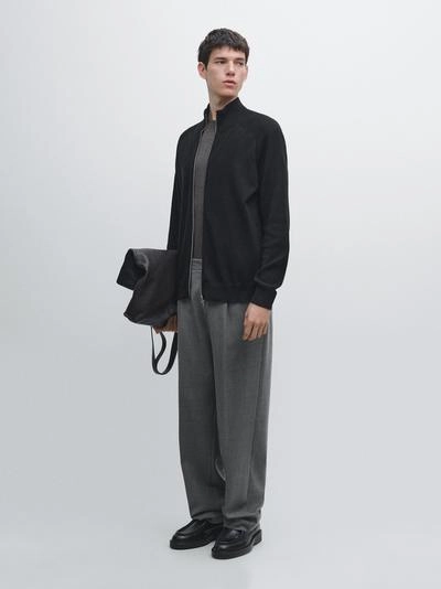 Кардиган из хлопкового микса с рукавами реглан- Заказать в России