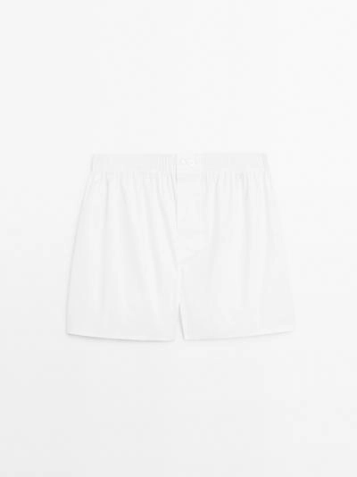 Хлопковые боксеры MASSIMO DUTTI