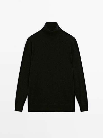 Zara Вязанный свитер-воротник из 100% кашемира