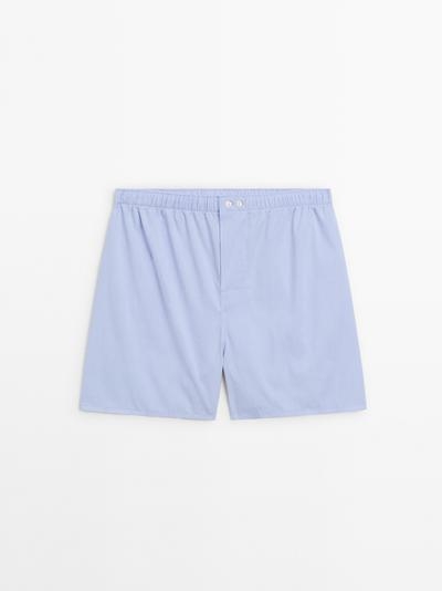 Zara Боксёры из хлопка PLAIN POPLIN