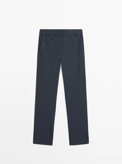 Брюки прямого кроя из технической ткани- Заказать в России